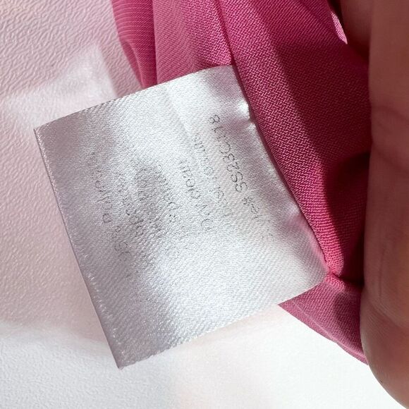 Aliétte Dress Womens Size 0 Pink Ruched Long-Sleeve Bodycon Cocktail - Picture 9 of 10